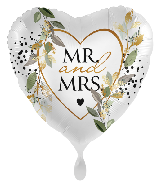 Folienballon - Mr. & Mrs.: Gräser - ø 43cm